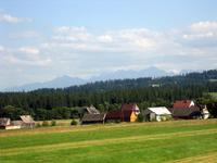 Die Hohe Tatra in der Ferne