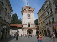 Krakow, Floriansgasse mit Florianstor