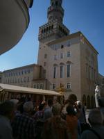Opole, Rathausturm am Platz der Partnerstädte