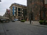 Wroclaw, Blick auf Gaststättenkomplex gegenüber unserem Hotel