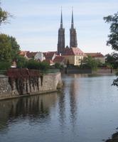 Breslau, Oder mit Dominsel