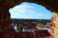 054 Blick vom Burgfried auf Roessel (Reszel) mit Rathaus