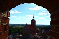 055 Blick vom Burgfried auf Roessel (Reszel) mit Kirche St. Peter und Paul