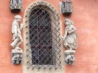 Breslau typisch schlesische Szene am Rathaus