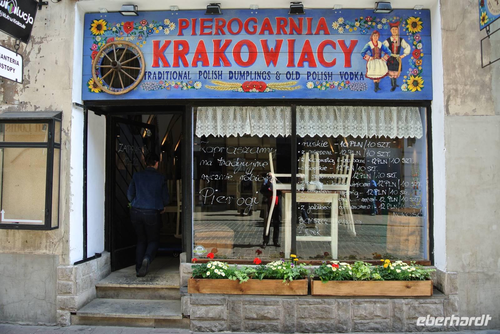 Typische polnische Pierogi Gaststätte