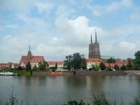 Blick von der alten Festung zur Dominsel