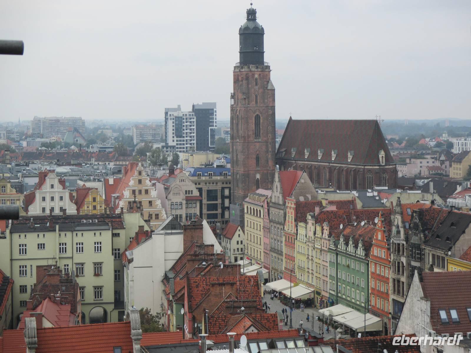 Blick über den Rynek zur Elisabethkirche 