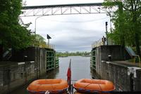 Schleuse auf der Oder