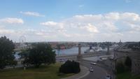 Blick auf Hafen Stettin