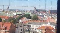 Blick von der Wawelburg auf Krakau