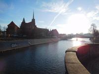 Blick zur Dominsel in Breslau