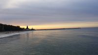 Der Leuchtturm von Kolberg am Abend 