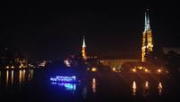 Dominsel und Oder Bei Nacht