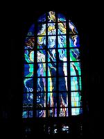 Glasfenster: Gott bei der Erschaffung der Erde