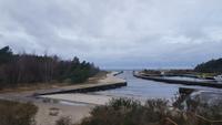 Mündung des Kamper Sees in die Ostsee