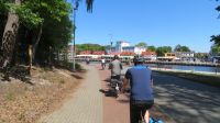 Radfahrt im Treptower Deep