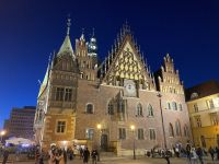 Rathaus Breslau nachts