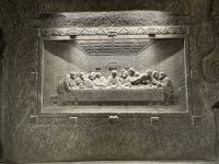 Relief des Heiligen Abendmahls in der Salzwand