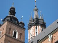 Trompeter am Turm der Marienkirche