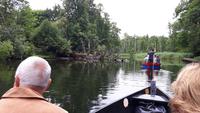 auf der Krutinya im Staakenboot, alles bleibt hier naturbelassen