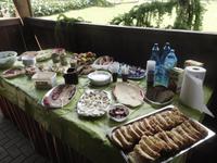 für uns vorbereitetes Picknick am Bauernmuseum in Zondern