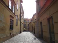 leere Gassen in Krakau