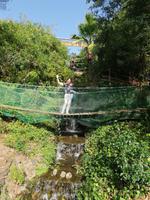 Hängebrücke im Parque de Mina