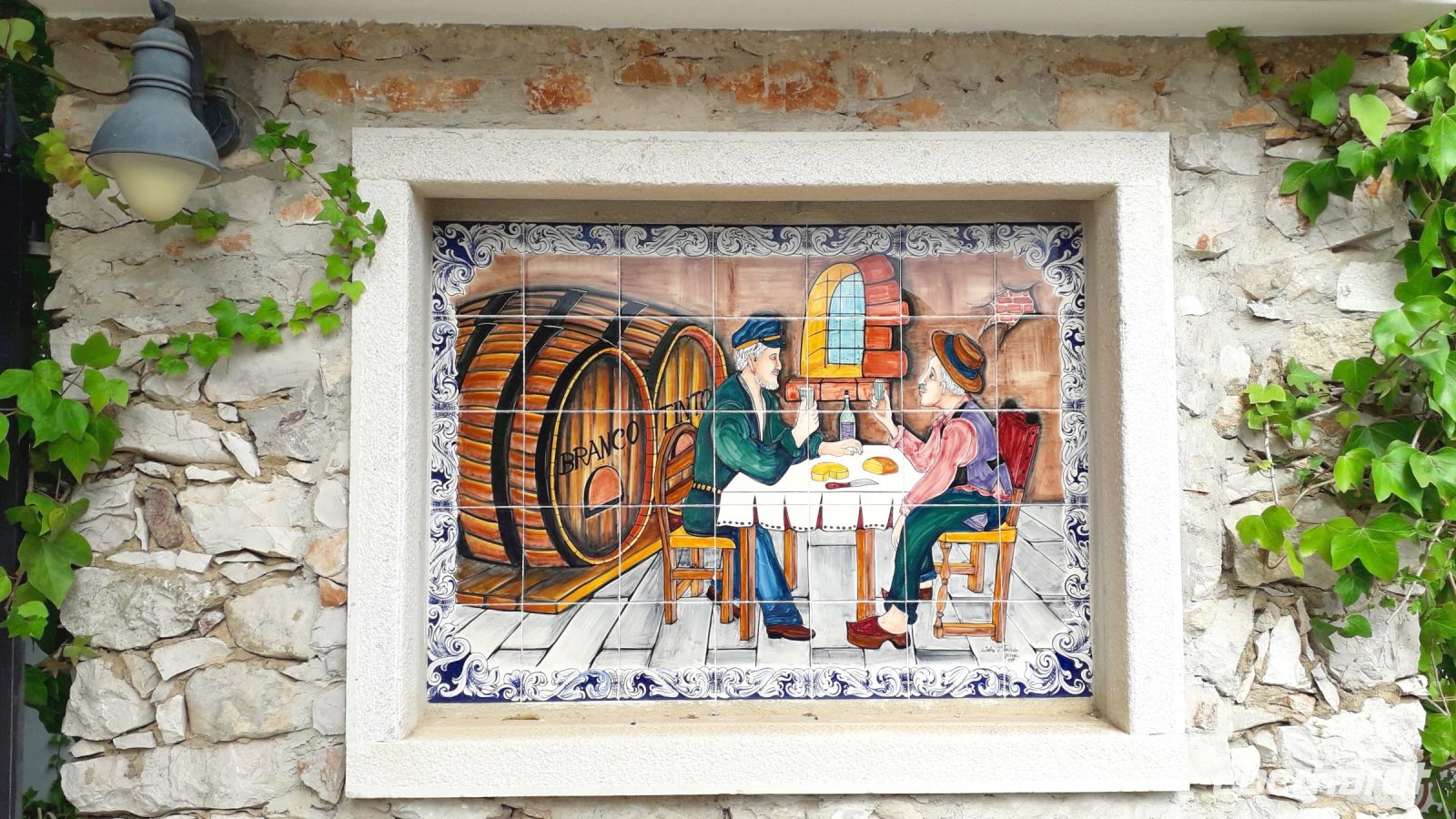 Schönes Fliesenbild in Alte