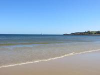 Langer Sandstrand von Lagos