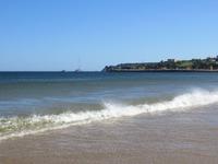 Langer Sandstrand von Lagos