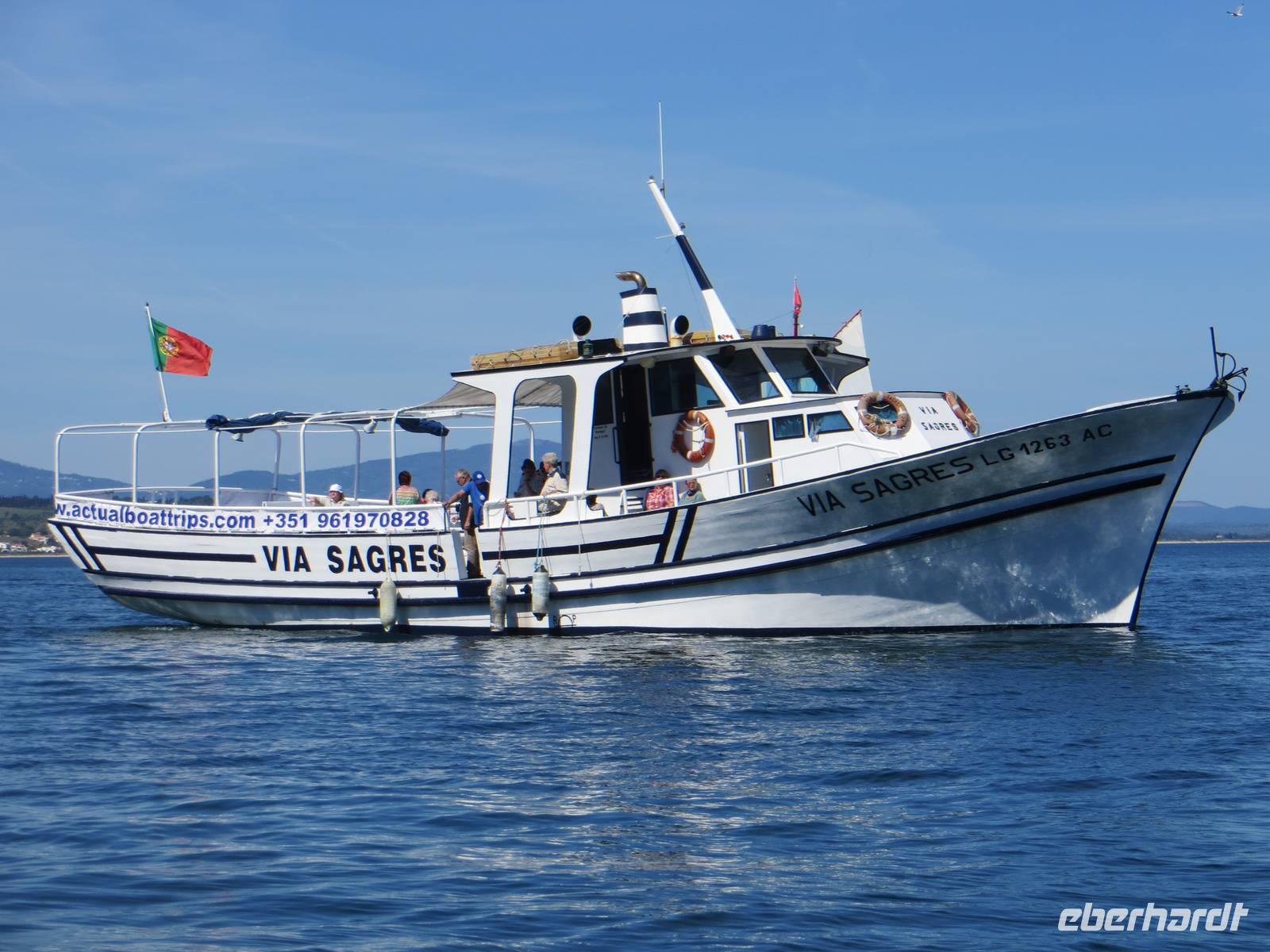 Schiff Via Sagres für die Bootsfahrt