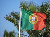 Portugiesische Fahne in Lagos