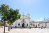 Blick auf die Kirche in Lagos 