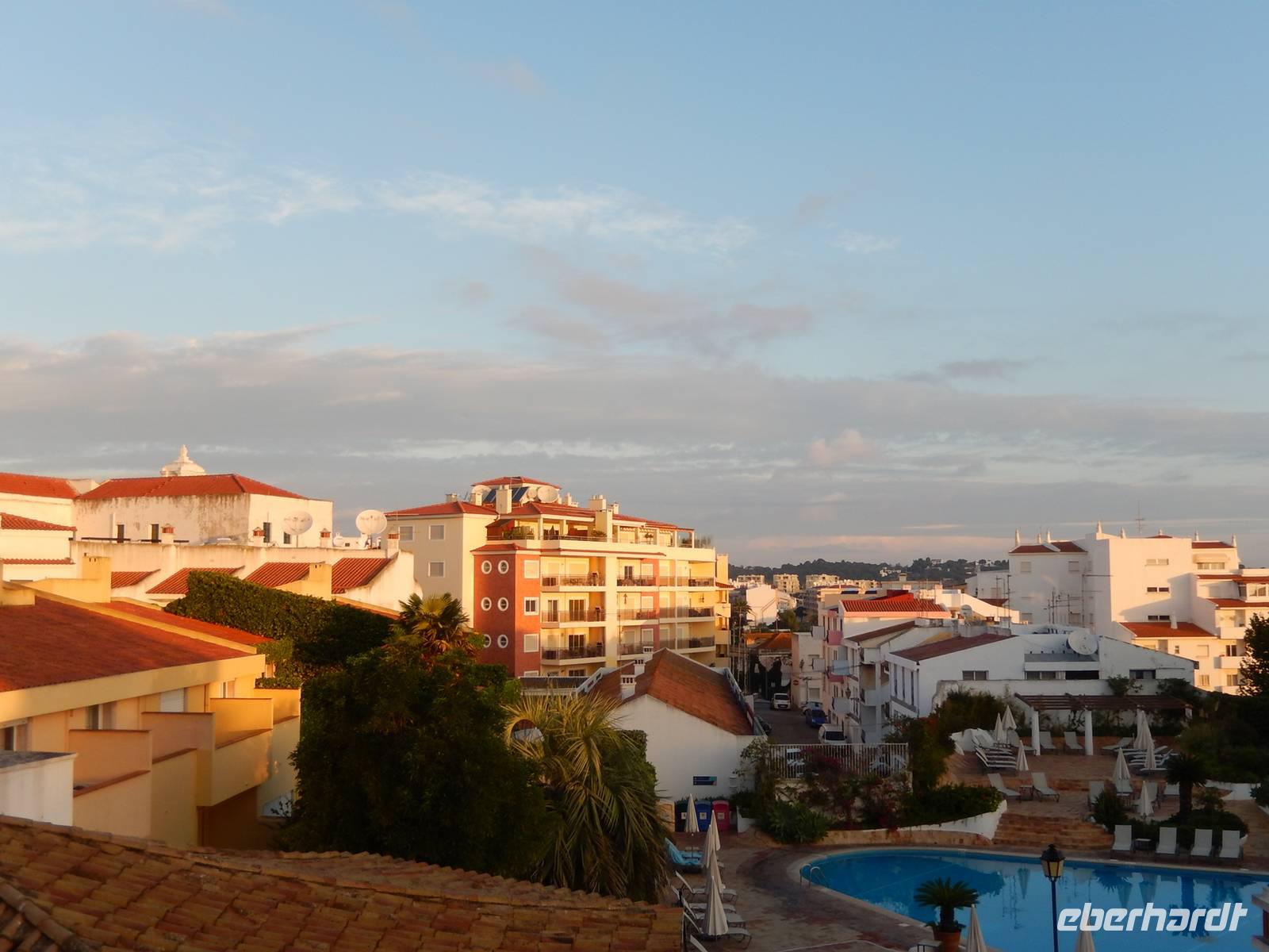 Blick auf Lagos am Morgen