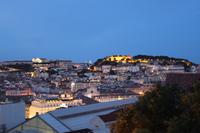 Blick auf Lissabon am Abend