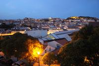 Blick auf Lissabon am Abend