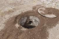 Erdloch zum Kochen unseres Mittagessens