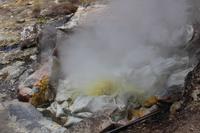 Kochen von Mais im Kurort Furnas