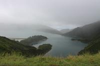 Blick auf den Feuersee (Lagoa do Fogo)