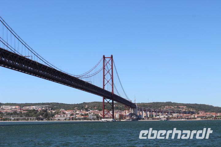 Bootsfahrt auf dem Tejo - Brücke des 25. April