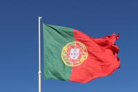 Portugiesische Flagge in Lissabon