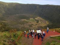 Krater Caldeira auf der Insel Faial