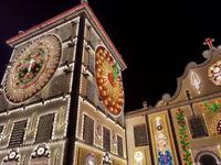 Ponta Delgada Volkfest Beleuchtung - Sao Miguel Insel (2)