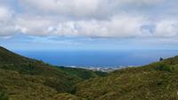 Blick vom Aussichtspunkt über die Insel, Miradouro da Barrosa