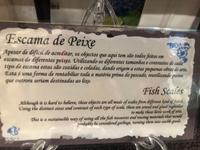 Azoren Sao Miguel Souvenirshop Hinweis auf Fischschuppenbild