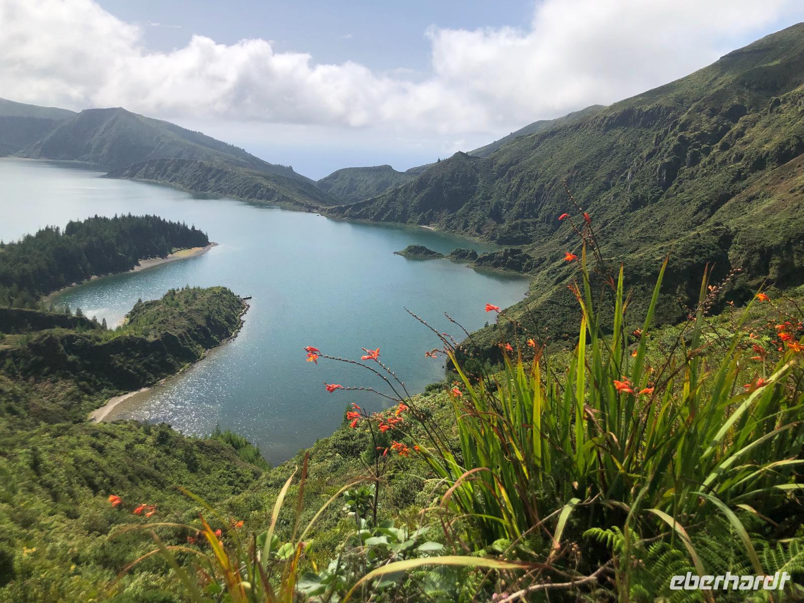 Kratersee Lagoa do Fogo Azoren Sao Miguel