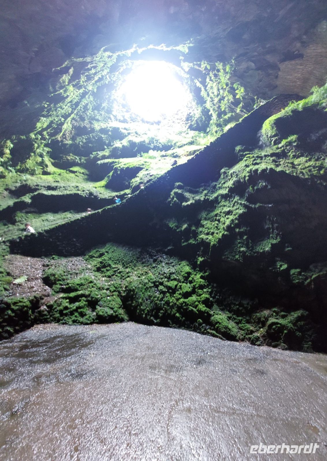 Die Vulkanhöhle Algar do Carvao