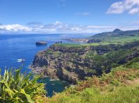 Aussicht auf die Westküste von Sao Miguel, Portugal