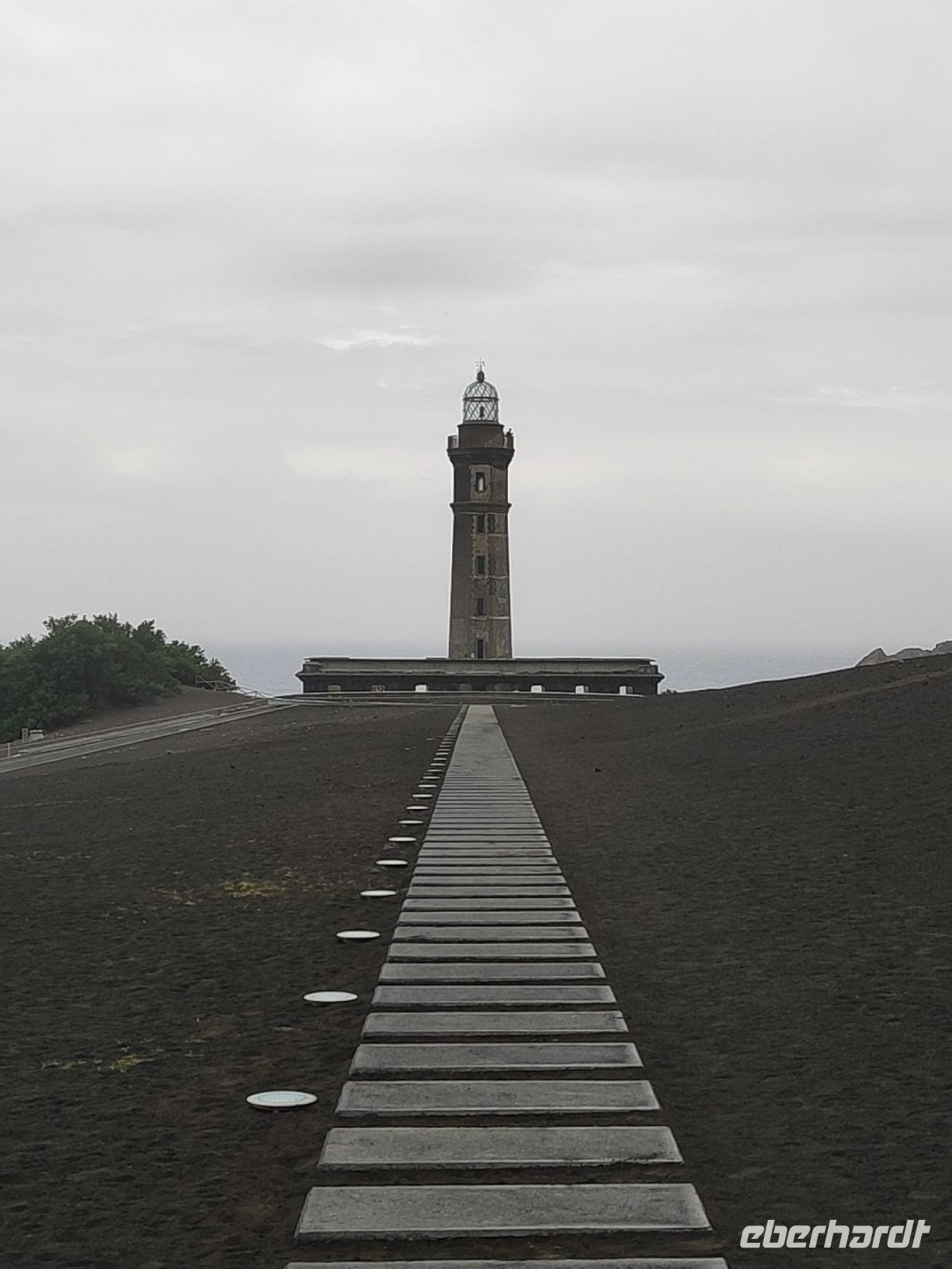 Leuchtturm Ruine in Capelinhos auf Faial, Portugal