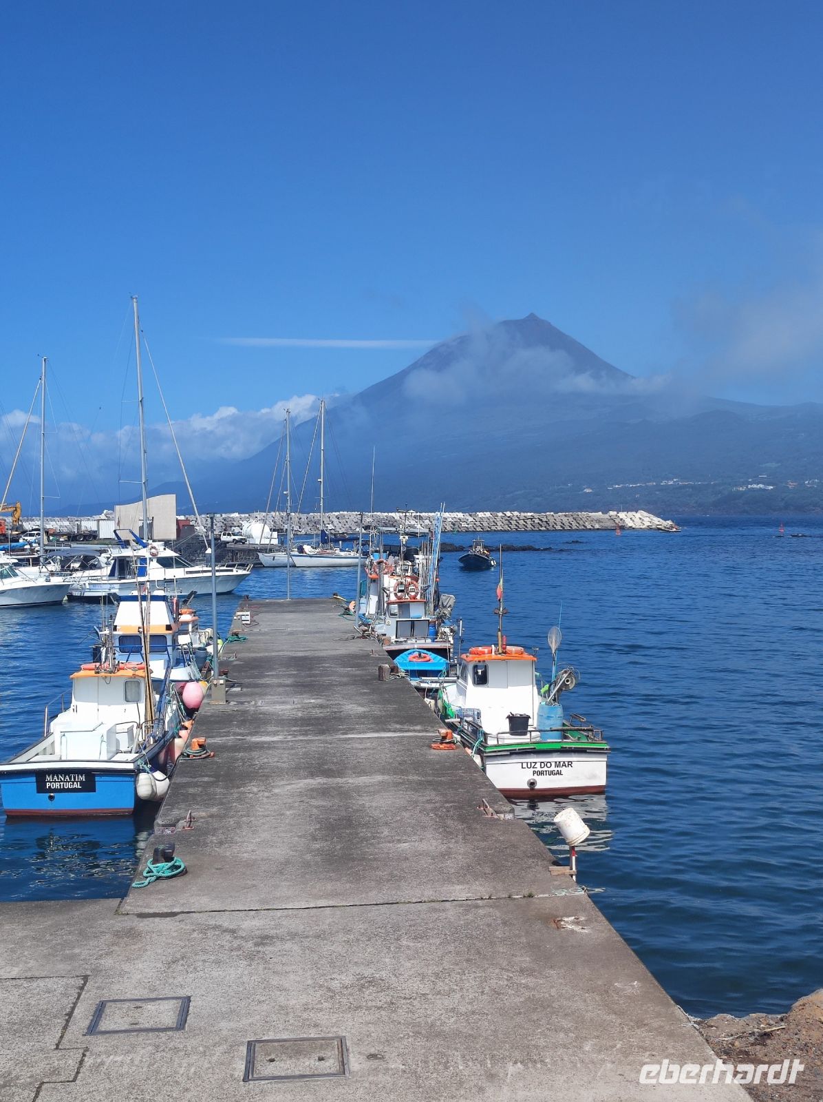 Blick auf den Pico Vulkan auf Pico, Portugal